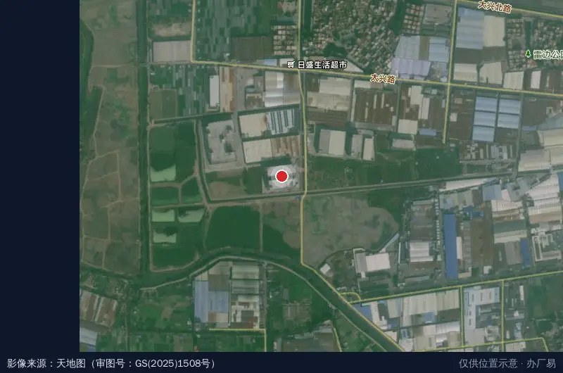 佛山市和利成工业园区卫星位置示意图