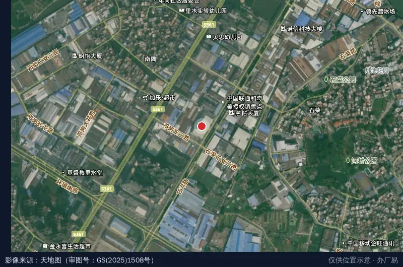 立图科技园卫星位置示意图