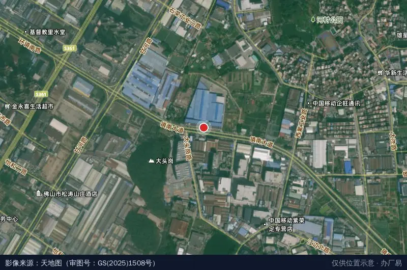 蕾特园区c3仓库卫星位置示意图