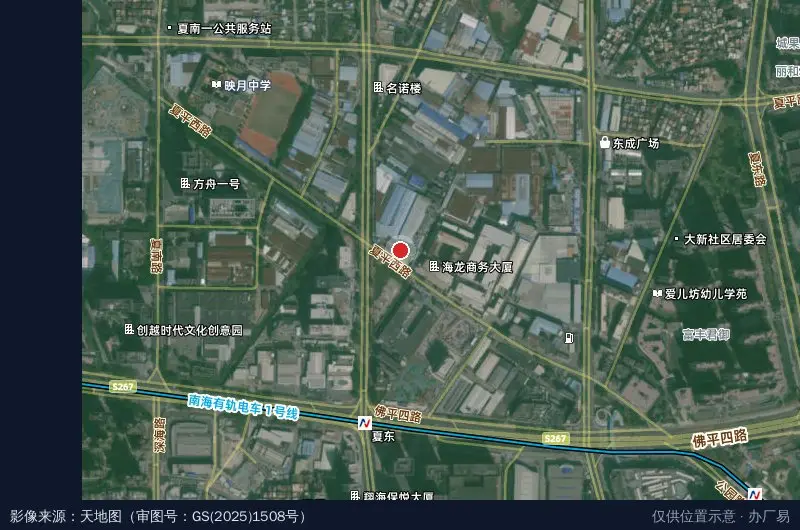 威普飞工业园卫星位置示意图