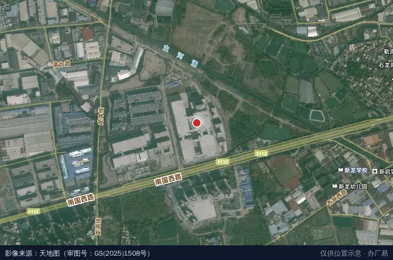 东泰集团总部智能园区(建设中)卫星位置示意图