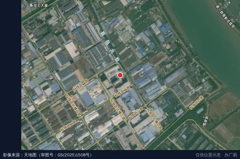 诚顺创展工业园卫星位置示意图