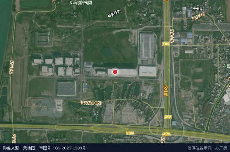 联柏科技总部园区(建设中)卫星位置示意图