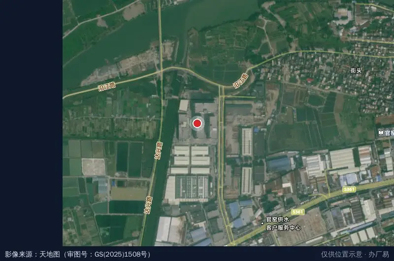筑邦工业园卫星位置示意图