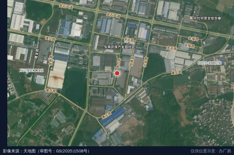 弘地科技产业园卫星位置示意图