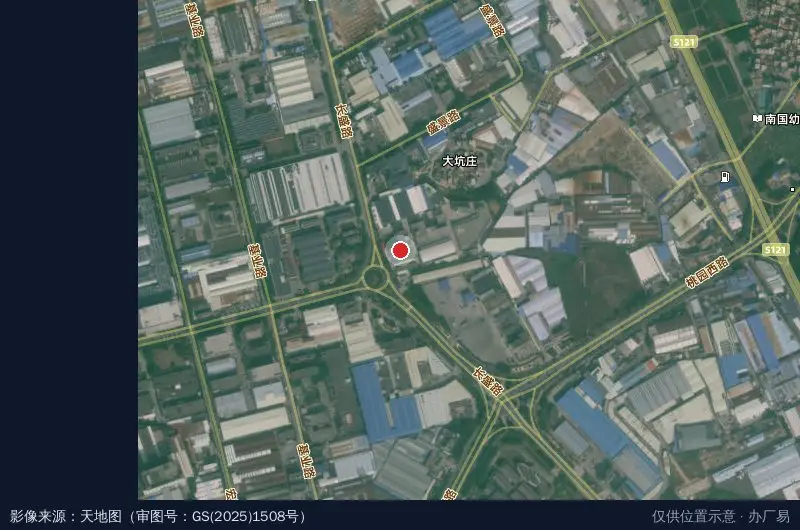 东之彩科技园卫星位置示意图