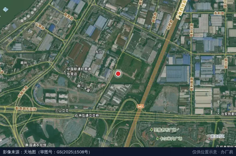 三龙湾东海智谷科技园卫星位置示意图