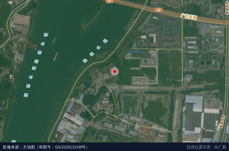 甬威科技园卫星位置示意图