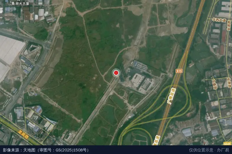 龙江现代化智慧供应链物流产业园卫星位置示意图