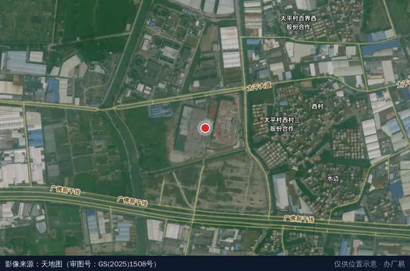 深国际智慧物流港|佛山·南海卫星位置示意图