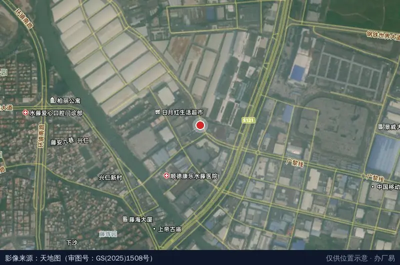 菜鸟陆通物流园卫星位置示意图