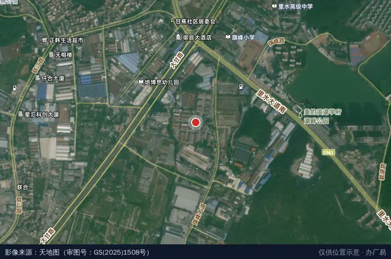 全顺祥物流基地卫星位置示意图