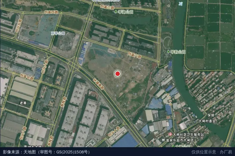 众杰智能仓储物流园卫星位置示意图