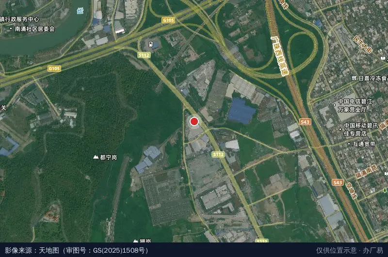 碧顺物流园卫星位置示意图