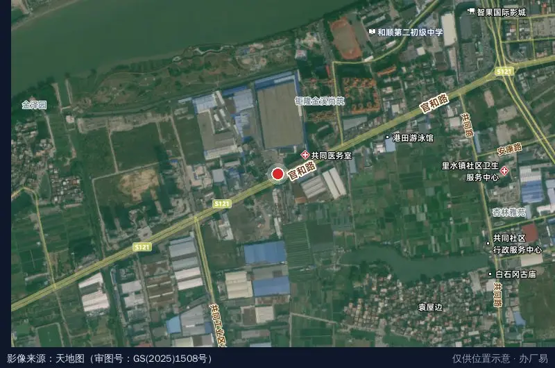 壹米达物流电商仓储园(官和路园区)卫星位置示意图