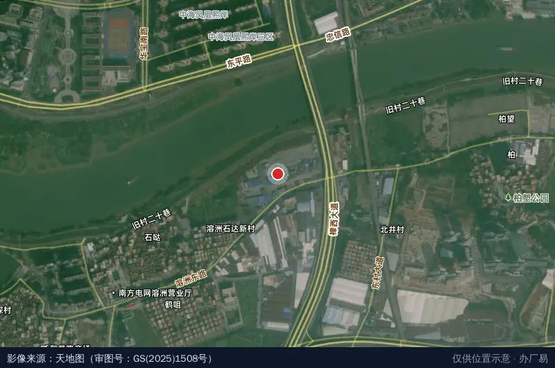 铁峰威盛物流园区卫星位置示意图