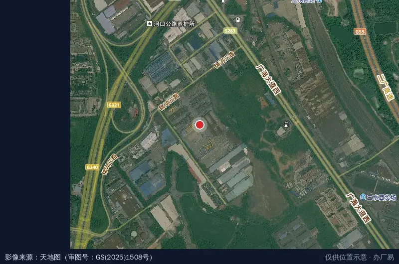 兴运物流园卫星位置示意图