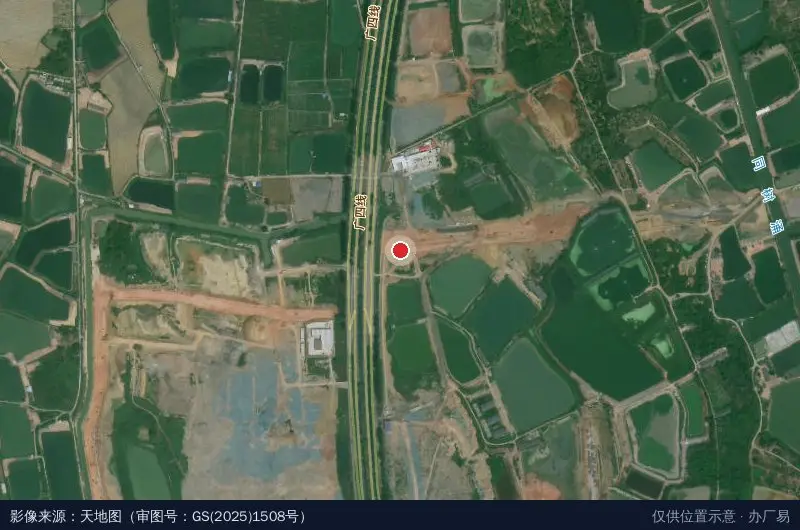 佛山航空产业园卫星位置示意图