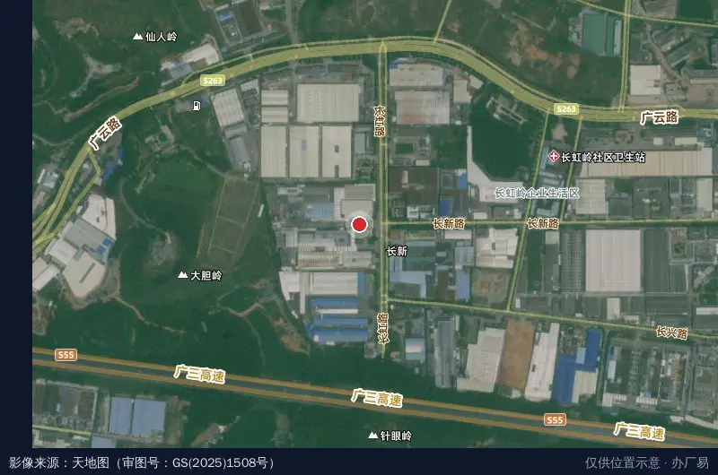 华工产业园卫星位置示意图