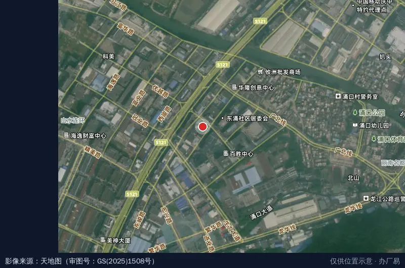 爱缇力产业园卫星位置示意图