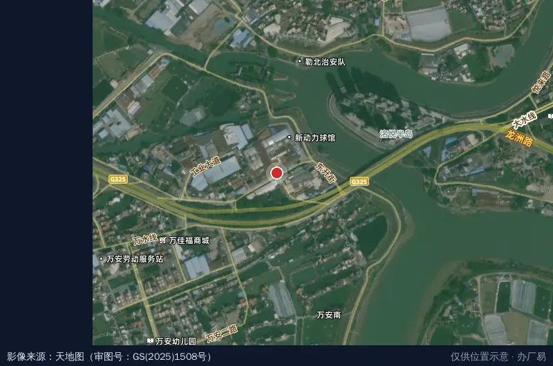 青森产业园卫星位置示意图