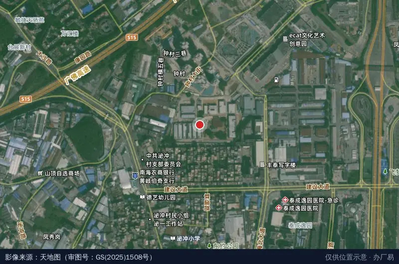 羊城创意产业园(L栋)卫星位置示意图