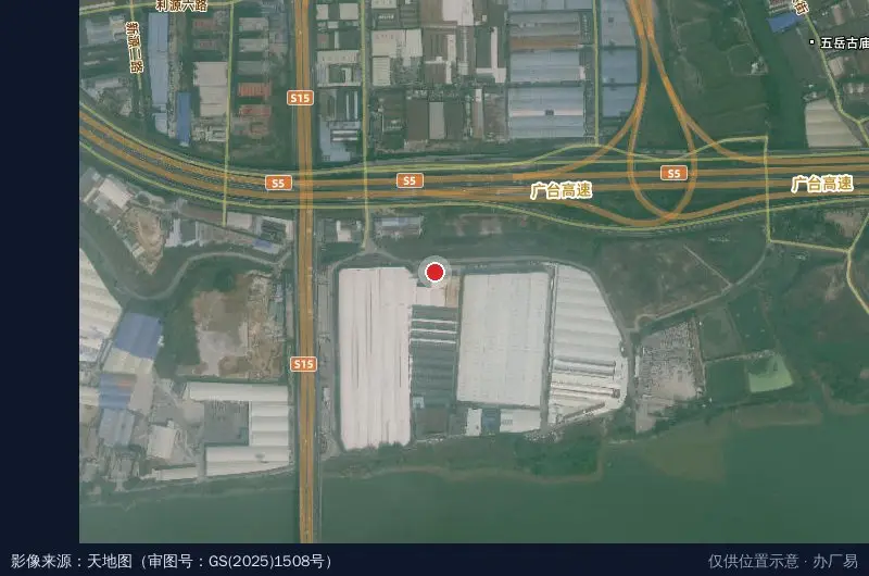 竣澄产业园(外沙工业园)卫星位置示意图