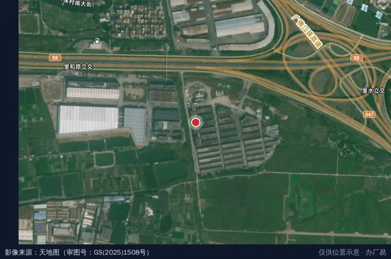 广东大南北循环经济产业园卫星位置示意图