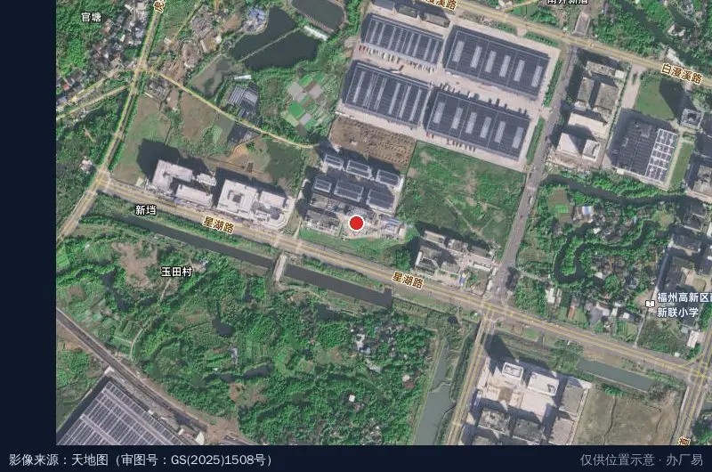 富兰光学园卫星位置示意图