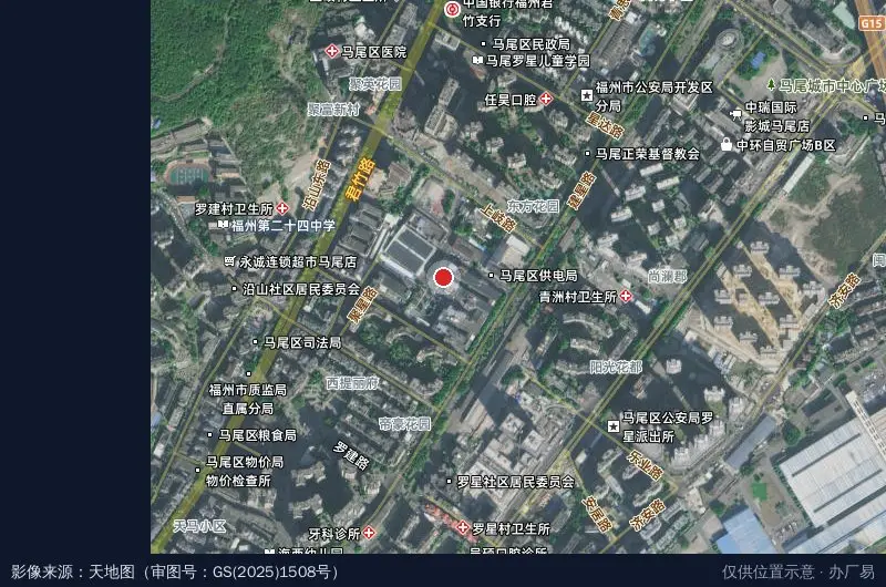 海峡高新双创产业园卫星位置示意图