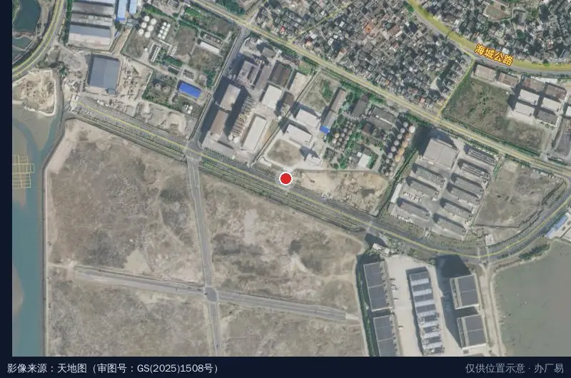 福建印福工业园卫星位置示意图