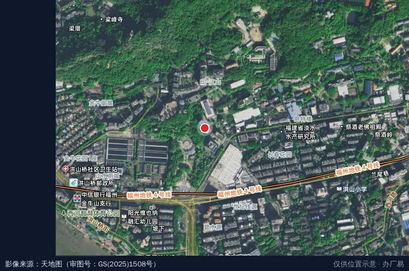 金牛山互联网产业园卫星位置示意图