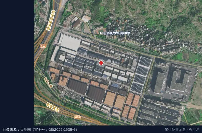 海峡机械园卫星位置示意图