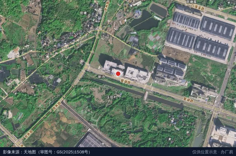 福州高新区金视界科技园卫星位置示意图