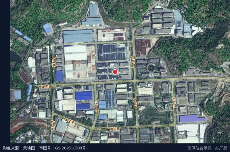 福建乾泰科技产业园卫星位置示意图