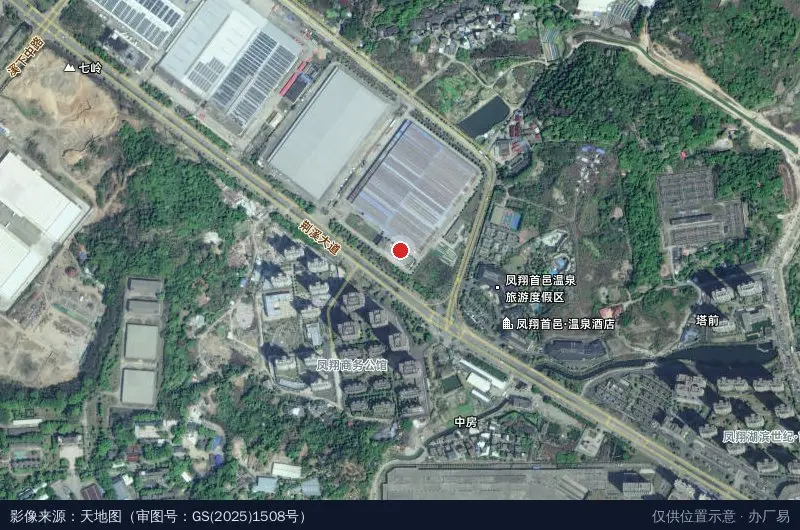 苏宁物流基地卫星位置示意图