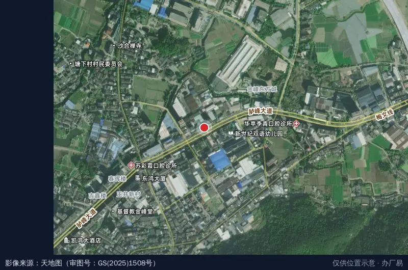 福建永庄物流(胪峰大道)卫星位置示意图