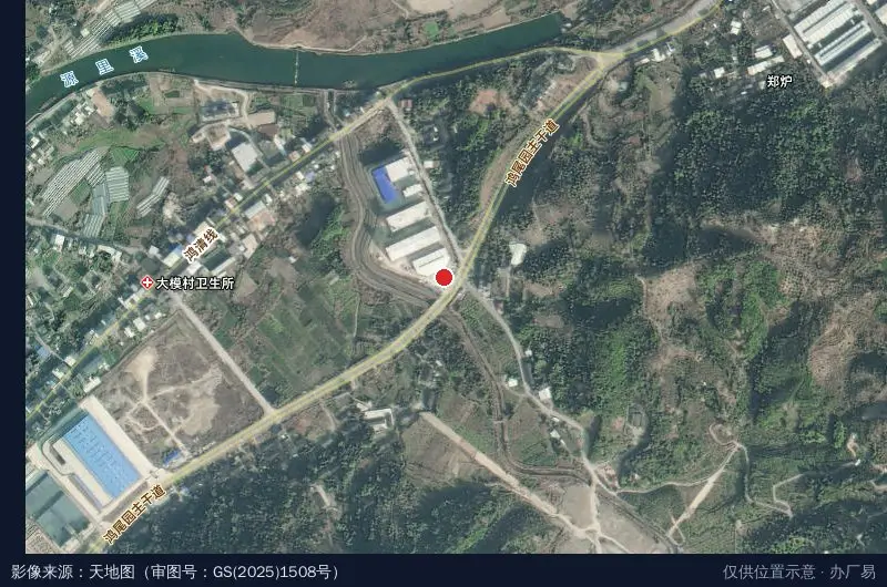 博升档案产业园卫星位置示意图