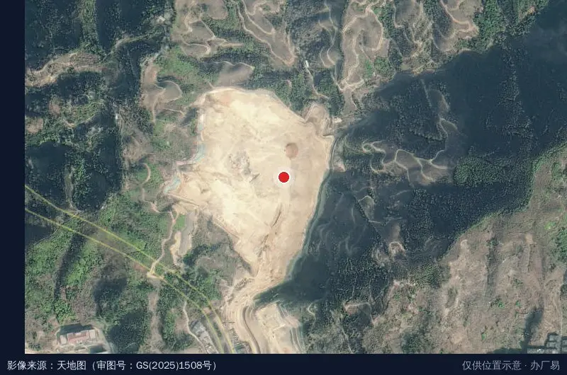 长洋集团金熊猫服饰产业园卫星位置示意图