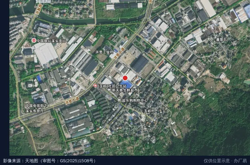 东光精密产业园卫星位置示意图
