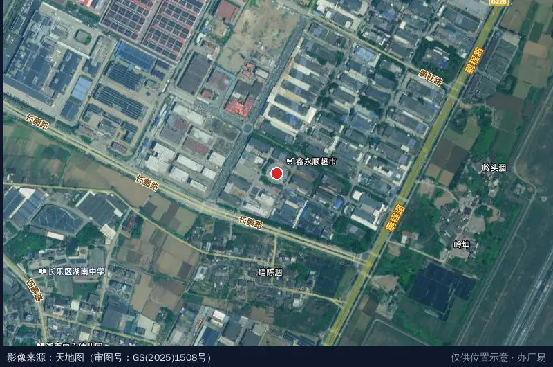 福州新区新型显示产业链配套产业园卫星位置示意图