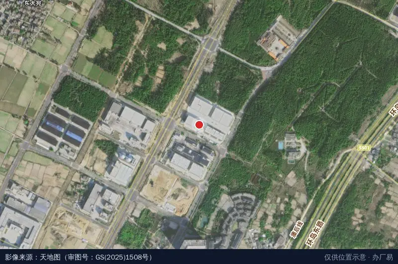 闽台农渔加工产业园卫星位置示意图