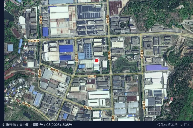 闽侯经济技术开发区2期卫星位置示意图