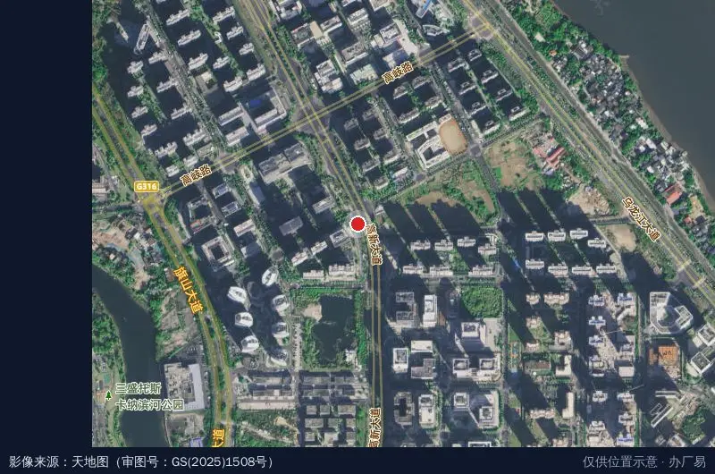 福州高新技术产业开发区数字经济产业园(建设中)卫星位置示意图