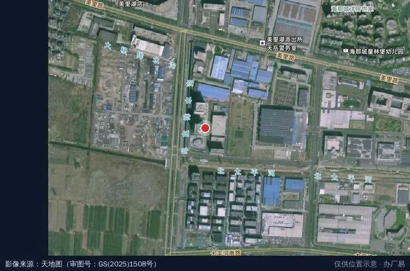 济南宽禁带半导体产业园卫星位置示意图