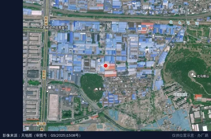 卢庄工业园2区77号卫星位置示意图