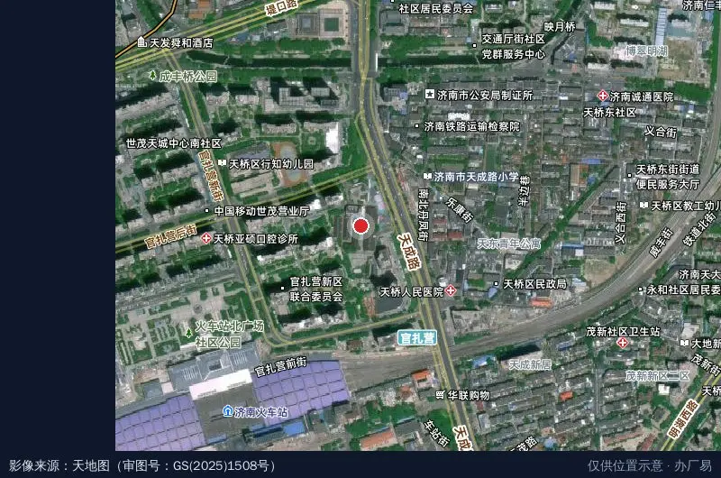 1922电竞新媒体产业园卫星位置示意图