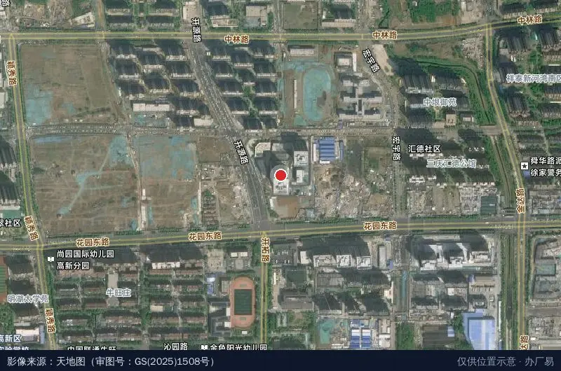龙商AI智能产业园卫星位置示意图