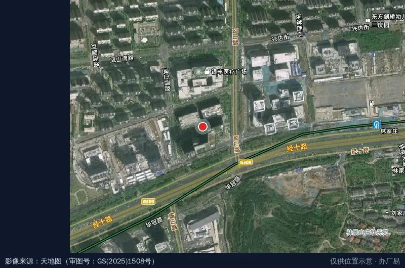 丽山国际细胞医学产业园卫星位置示意图