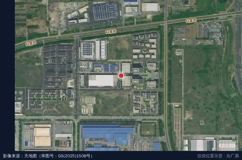 中国算谷产业园卫星位置示意图